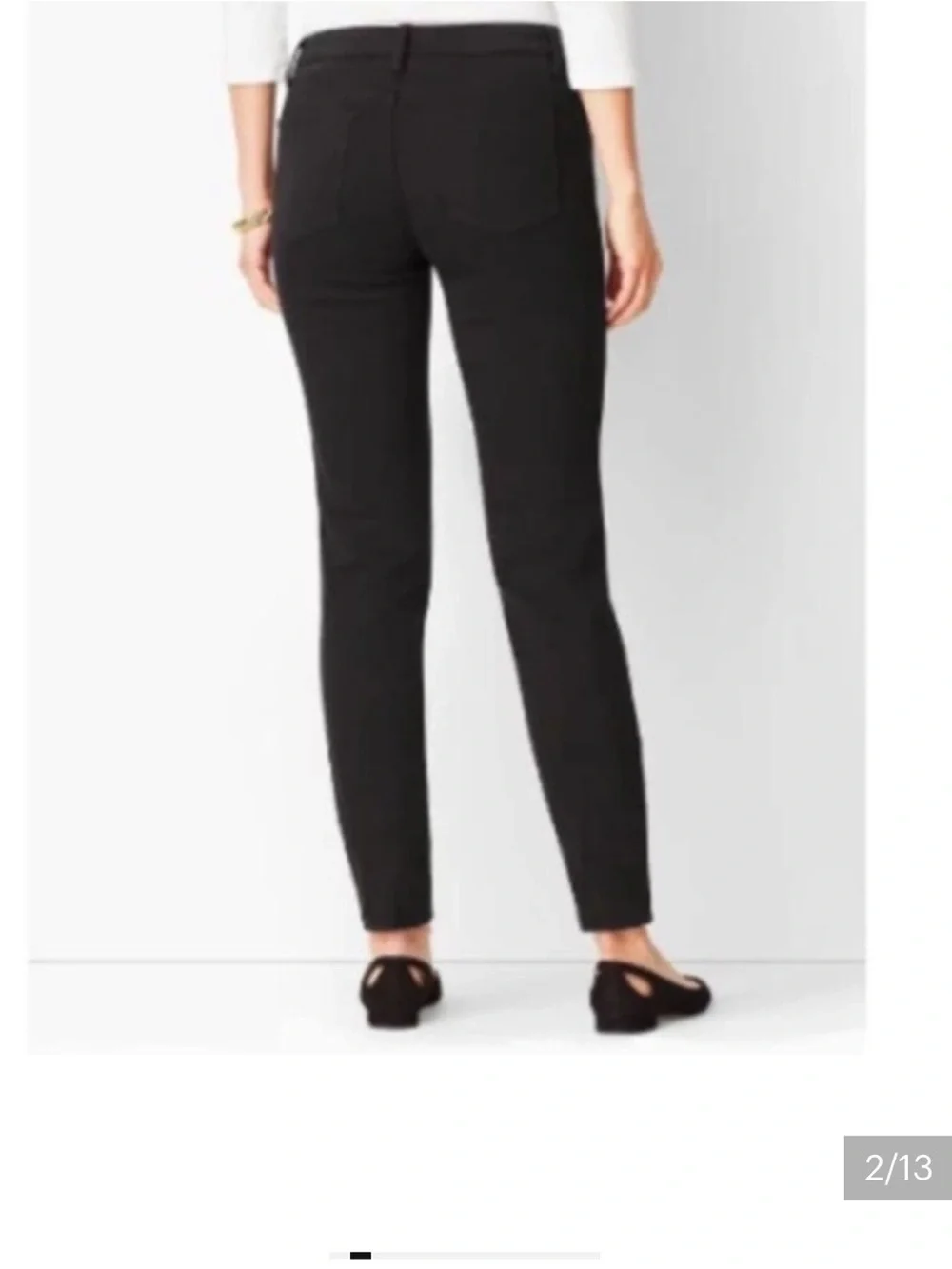 Talbots Flawless Black Slim Ankle Jeans EUC - Picture 3 of 11